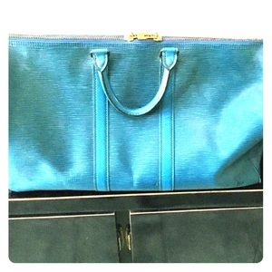 Vintage Louis Vuitton Keepall 55 Caribbean Blue